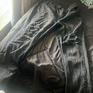 Ashy washed black jeans